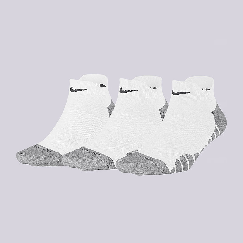 женские белые носки Nike Dry Cushion Low Training Sock sx6070-100 - цена, описание, фото 1